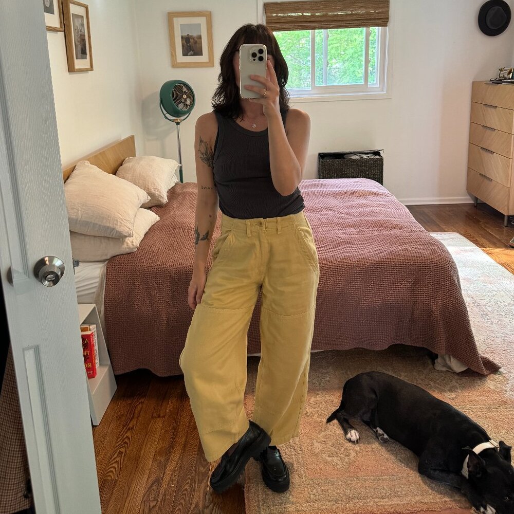OZMA Yellow Wide Leg Pants